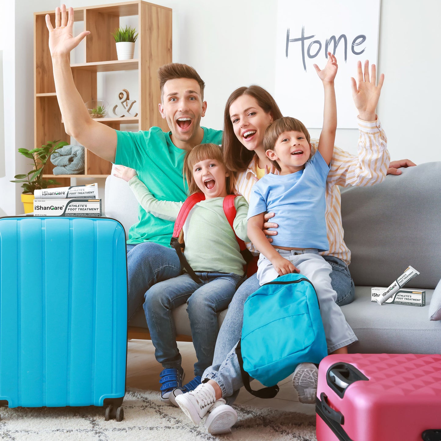 ishancare Extra Strength Antifungal Foot Cream (0.7oz) - Natural Herbal Treatment for Athlete's Foot - Relieves Itching, Burning, Cracking & Fungal Infections