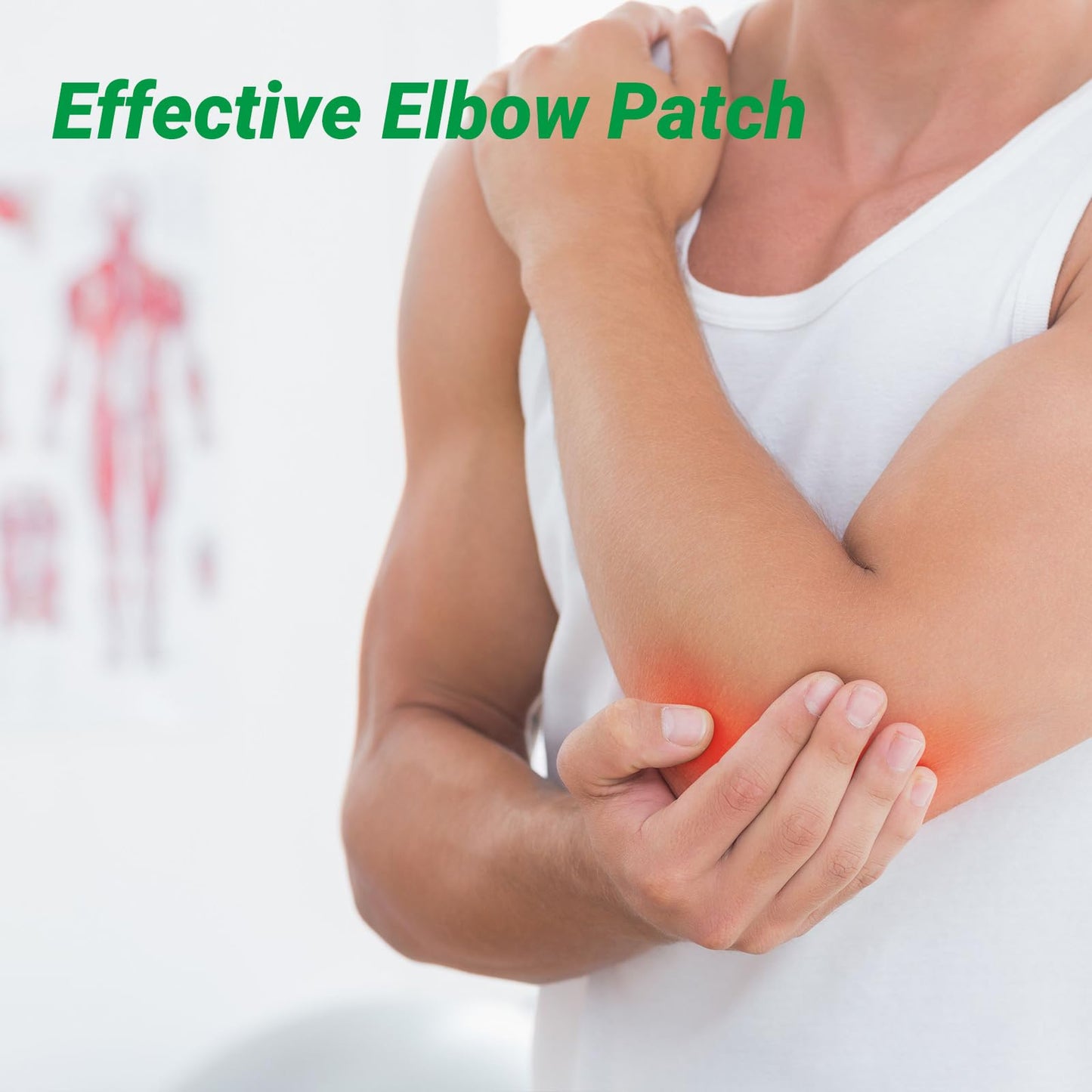 ishancare Elbow Pain Patches, 24 Count Extra Strength Heat Patches, 8 Hour Long Lasting Deep Hot Soothing of Joint Soreness for Knee, Elbow, Back, Neck, Shoulder with Natural Warming Herbal Plaster