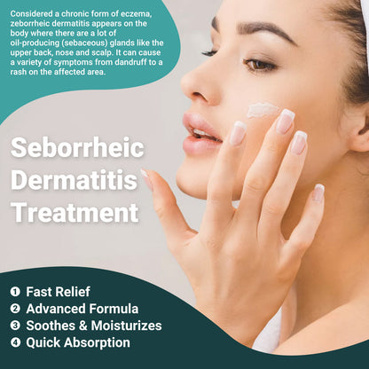 Creme Gegen Seborrhoische Dermatitis, Hochwirksame Behandlung Bei Psoriasis, Follikulitis, Dermatitis und Schuppen, Schnelle Linderung Bei Juckreiz, Rötungen, Reizungen und Schuppenbildung(3.53oz)