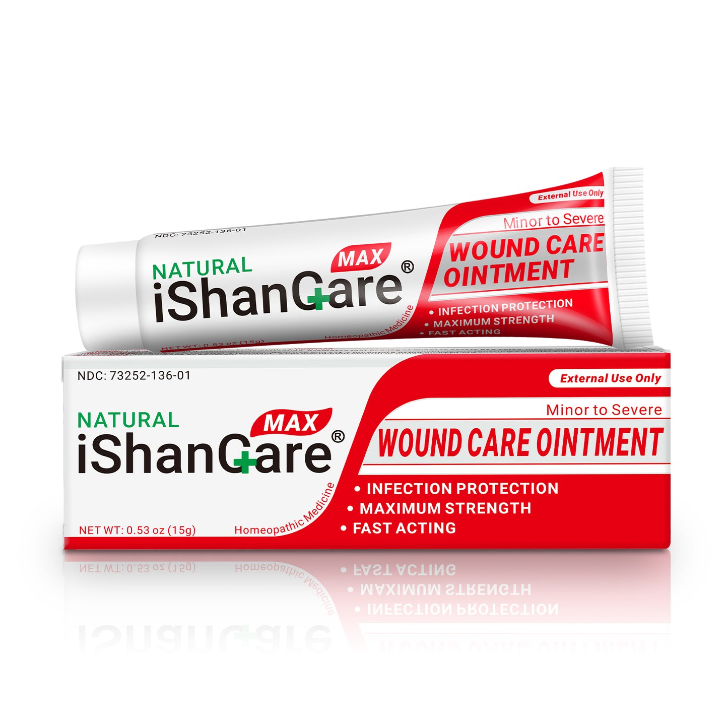 iShanCare® Wound Care Ointment - First Aid Ointment, 3X Faster Healing for Burns, Ulcers, Cuts, Abrasions, Bed sores, Pressure sores, Leg and Foot Wounds, Natural Wound Healing Ointment