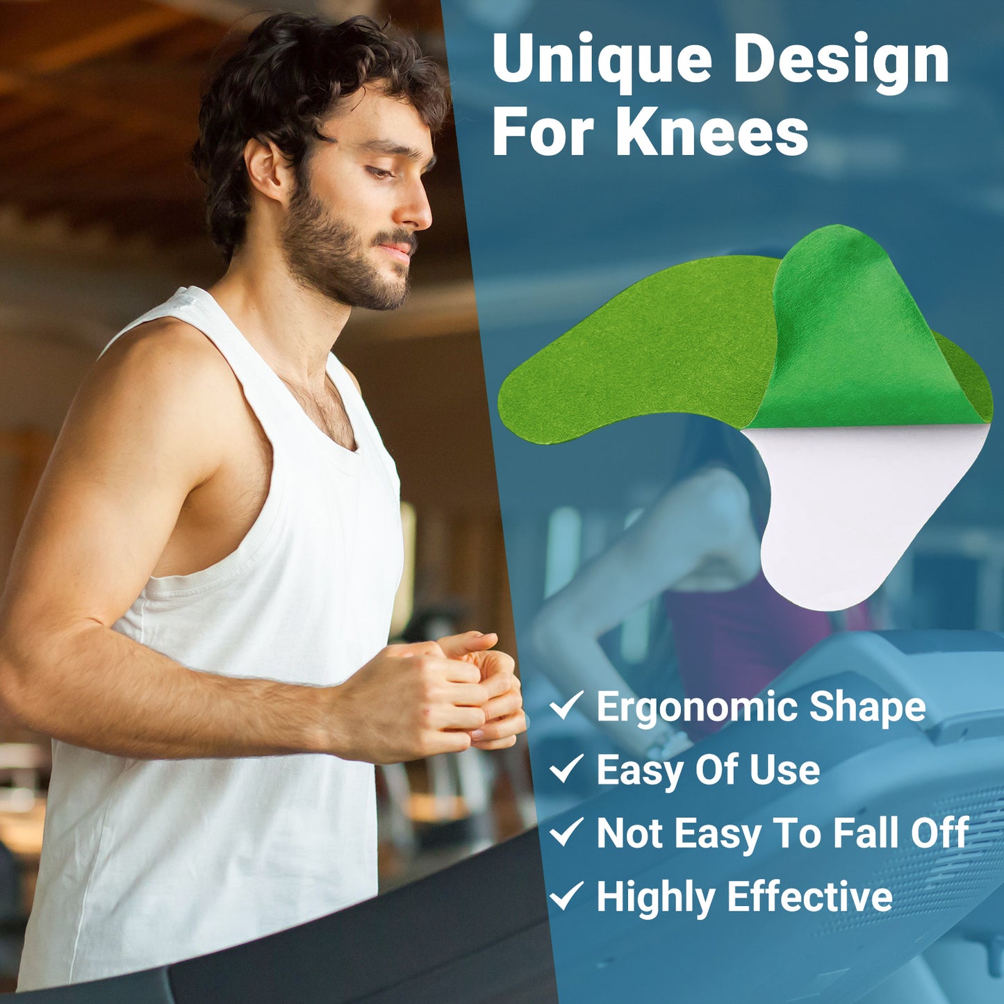 iShanCare Kniepflaster, 16 Stück einzeln verpackte, hochwirksame Wärmepflaster, 8 Stunden Tiefenwärme, extra starkes, beruhigendes Pflaster für Knie, Rücken, Nacken und Schultern