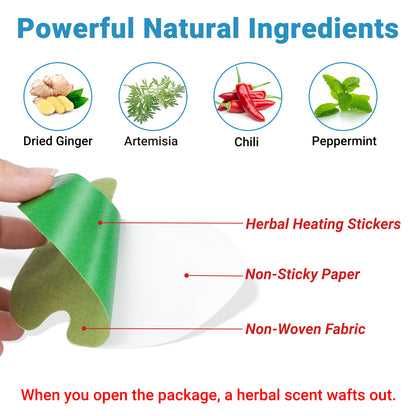 iShanCare Kniepflaster, 16 Stück einzeln verpackte, hochwirksame Wärmepflaster, 8 Stunden Tiefenwärme, extra starkes, beruhigendes Pflaster für Knie, Rücken, Nacken und Schultern