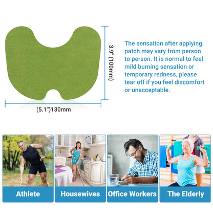 iShanCare Kniepflaster, 16 Stück einzeln verpackte, hochwirksame Wärmepflaster, 8 Stunden Tiefenwärme, extra starkes, beruhigendes Pflaster für Knie, Rücken, Nacken und Schultern