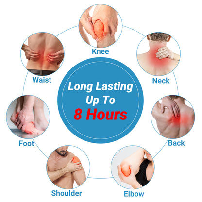 iShanCare Kniepflaster, 16 Stück einzeln verpackte, hochwirksame Wärmepflaster, 8 Stunden Tiefenwärme, extra starkes, beruhigendes Pflaster für Knie, Rücken, Nacken und Schultern