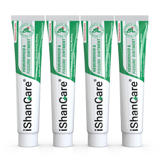Hemorrhoid Cream, Hemorrhoid & Fissure Treatment Ointment Extra Strength, Relief Anal Pain, Itching, Bleeding, Swelling, Discomfort, Natural Herbs Fast Acting Ingredients, Contains Vitamin E