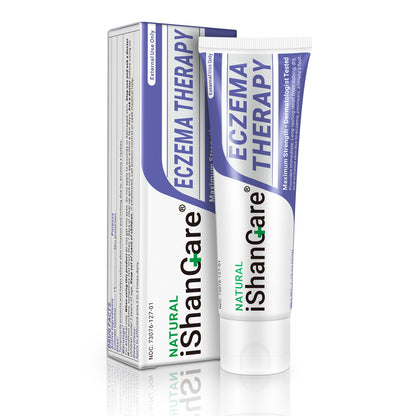 iShanCare® Eczema Cream, Maximum Strength Treatment Ointment for Psoriasis, Dermatitis, Rash, Infection, Jock Itch, Athletes Foot, Anti Itch, Relief for Redness, Irritated Skin, 1.77 Oz