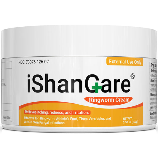 ishancare Tinea Versicolor Treatment, Effective Antifungal Ringworm Cream for Tinea Corporis, Tinea Capitis, Tinea Cruris, Itching, Redness, Irritation, Dry 3.53 Oz