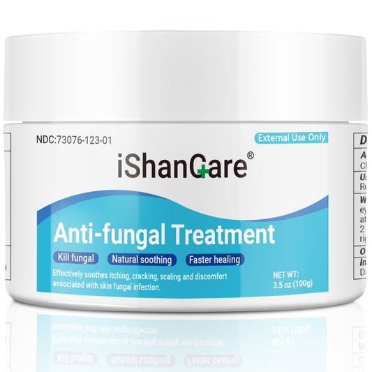 ishancare Antifungal Cream, All Natural Herbal Anti Fungal Skin Cream for Athlete's Foot, Jock Itch, Ringworm, Tinea Versicolor, Fungal Infection, 3.53 OZ