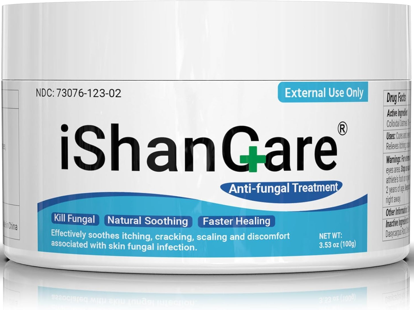 Anti-Pilz-Creme, alle natürlichen pflanzlichen Anti-Pilz-Hautcreme für Fuß des Athleten, Jock Itch, Ringworm, Tinea Versicolor, Hefe-Infektion, 3.53 OZ