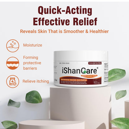 Balanitis Treatment Cream, Balanitis Relief, Organic Natural Ingredients, Soothing Skin, Itch Relief, Dryness, Redness, Irritation and Chafing - 3.53oz