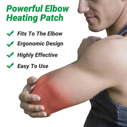 iShanCare Ellenbogen Schmerzpflaster, 24 Stück Wärmepflaster Patch, 8 Stunden tiefe Linderung für Knie, Ellenbogen, Rücken, Nacken und Schulter