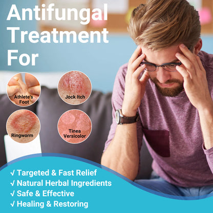 ishancare Antifungal Cream, All Natural Herbal Anti Fungal Skin Cream for Athlete's Foot, Jock Itch, Ringworm, Tinea Versicolor, Fungal Infection, 3.53 OZ