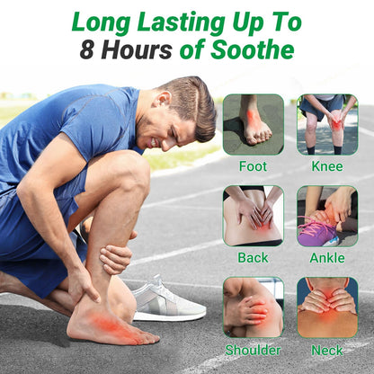 iShanCare Fußschmerzpflaster, 24 Stück Wärmepflaster Patch, 8 Stunden tiefe Linderung für Knie, Fuß, Rücken, Nacken und Schulter