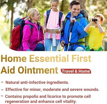iShanCare® Wundpflegesalbe - Erste-Hilfe-Salbe, 3X schnellere Heilung für Verbrennungen, Geschwüre, Schnitte, Abschürfungen, Dekubitus, Druckgeschwüre, Bein- und Fußwunden, natürliche Wundheilungssalb