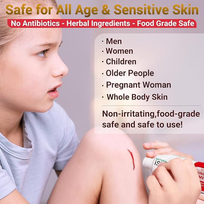 iShanCare® Wundpflegesalbe - Erste-Hilfe-Salbe, 3X schnellere Heilung für Verbrennungen, Geschwüre, Schnitte, Abschürfungen, Dekubitus, Druckgeschwüre, Bein- und Fußwunden, natürliche Wundheilungssalb