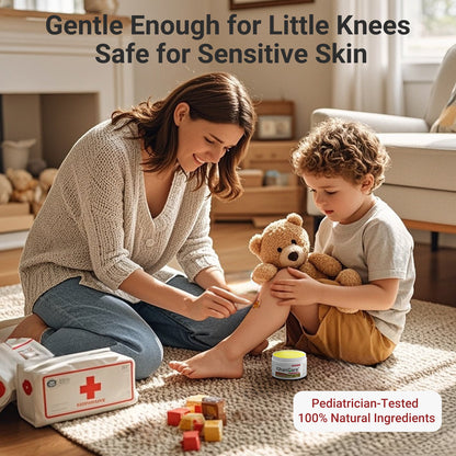 First Aid Burn Ointment with Camellia Oil, Fast-Acting Natural Relief for Burns, Sunburns, Cuts & Scrapes, Ensitive Skin Safe