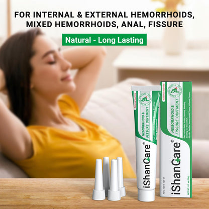 Hemorrhoid Cream, Hemorrhoid & Fissure Treatment Ointment Extra Strength, Relief Anal Pain, Itching, Bleeding, Swelling, Discomfort, Natural Herbs Fast Acting Ingredients, Contains Vitamin E
