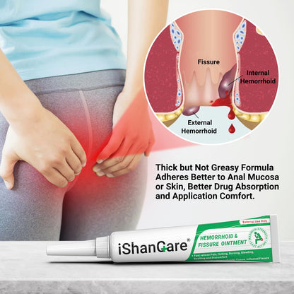 Hämorrhoiden- & Fissuren-Salbe Extra Stärke‌ – Lindert Schmerzen, Juckreiz, Blutungen & Schwellungen. Mit natürlichen Kräutern & Vitamin E für schnelle Wirkung(20g*2)