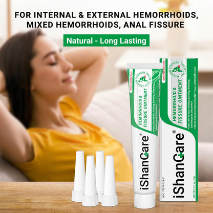 Hämorrhoiden- & Fissuren-Salbe Extra Stärke‌ – Lindert Schmerzen, Juckreiz, Blutungen & Schwellungen. Mit natürlichen Kräutern & Vitamin E für schnelle Wirkung(20g*2)
