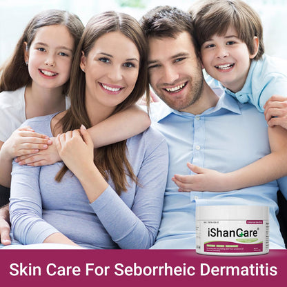 iShanCare Seborrheic Dermatitis Cream, Maximum Strength Treatment for Psoriasis, Folliculitis, Dermatitis, Dandruff, Fast Relief for Itching, Redness, Irritation, Scaling, 3.53 Oz