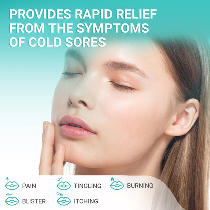 Creme zur Behandlung von Lippenherpes, schnelle Linderung, beruhigende Feuchtigkeit, handliche und hypoallergene Formel für gesunde Lippen, 10g