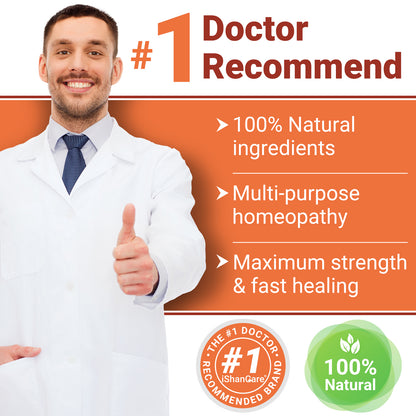 iShanCare® Diabetic Wound Ulcer Cream - First Aid Healing Ointment, Natural Protective Ointment for Leg & Foot Ulcers, Venous Ulcers, Bed Sores, Pressure Sores and Septic Wounds