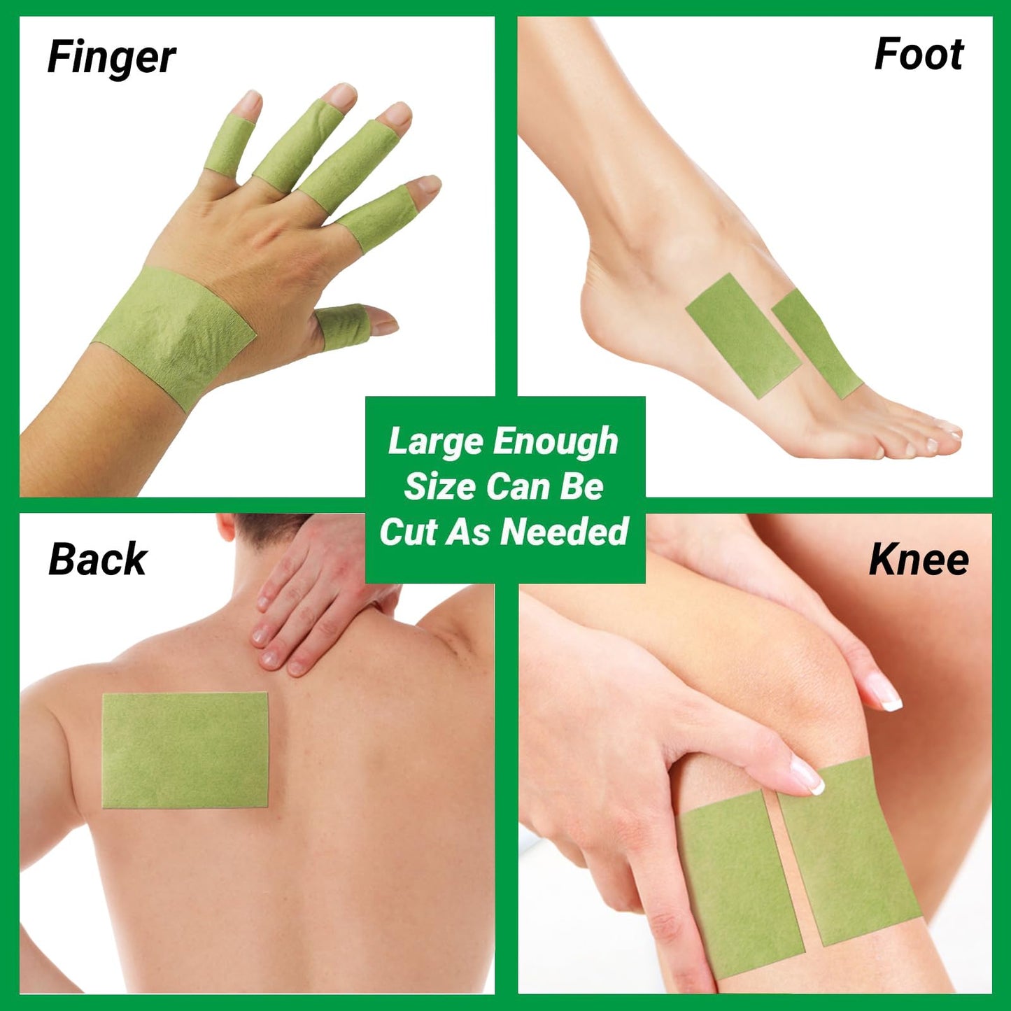 ishancare Pain Patches, 24 Count Extra Large Fast Acting Heat Patches, 8 Hour Long Lasting Deep Soothing for Joint Soreness, Back, Knee, Neck, Shoulder with Natural Warming Herbal Plaster