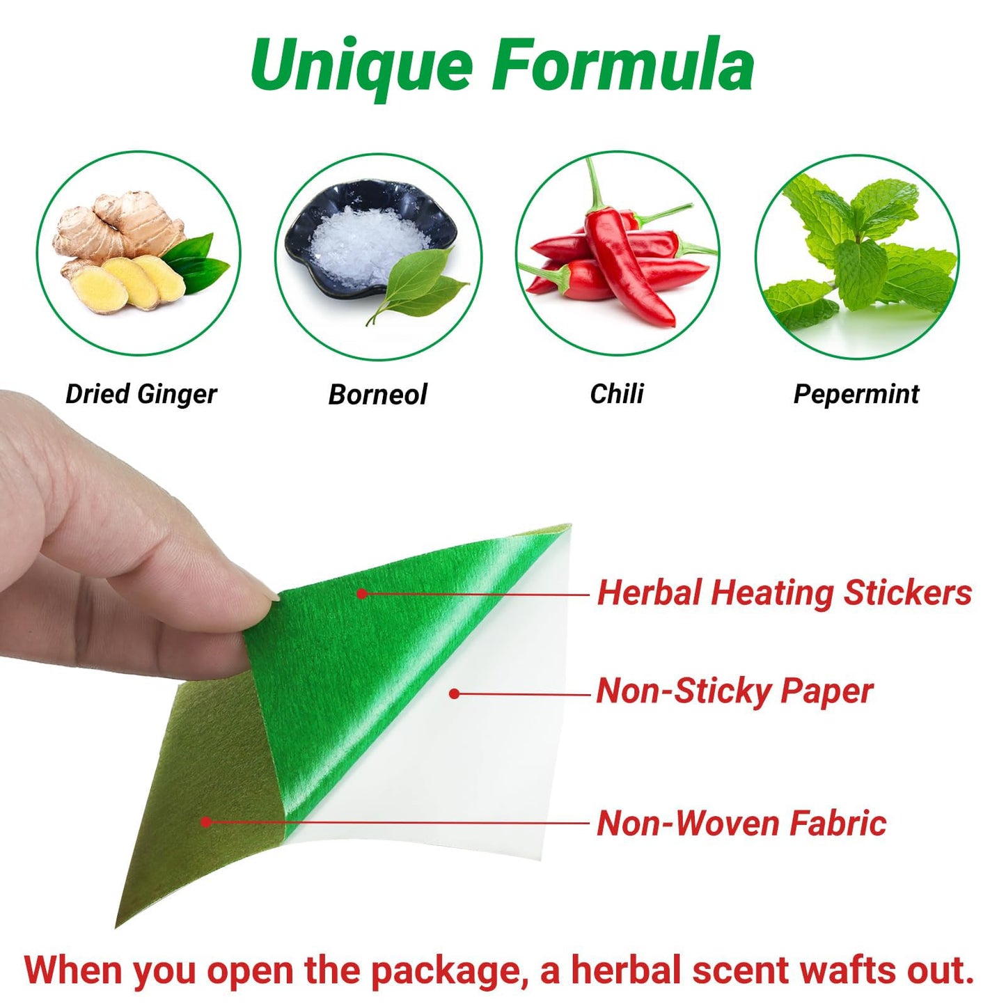 ishancare Pain Patches, 24 Count Extra Large Fast Acting Heat Patches, 8 Hour Long Lasting Deep Soothing for Joint Soreness, Back, Knee, Neck, Shoulder with Natural Warming Herbal Plaster