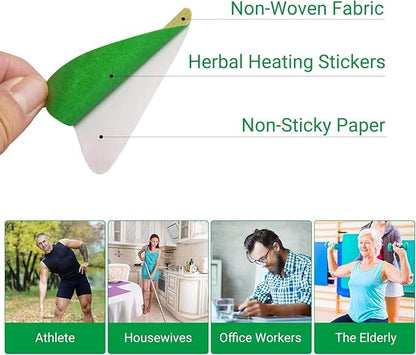 ishancare Foot Pain Patches, 24 Count Long Lasting Heat Patches, 8 Hour Maximum Strength Deep Hot Soothing of Joint Soreness for Knee, Foot, Back, Neck, Shoulder with Natural Warming Herbal Plaster