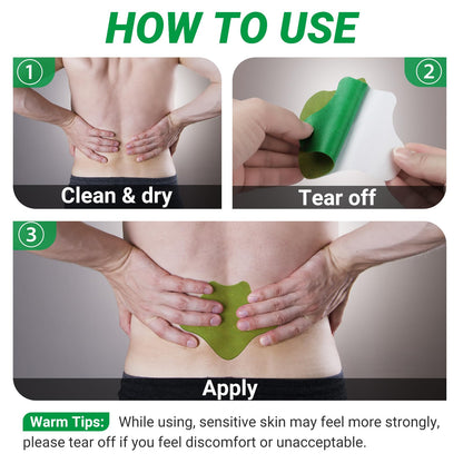 ishancare Back Patches, 24 Count Long Lasting Heat Patches, 8 Hour Deep Hot Soothing for Knee, Back, Neck, Shoulder, Muscle Soreness with Natural Warming Herbal Plaster