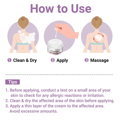 ishancare Urticaria Cream, Fast Acting Relief of Hives, Allergic Rashes, Itchy Skin, Redness, Swelling, Anti Fungal Hives Cream with All Natural Herbal Ingredients, 3.53 Oz