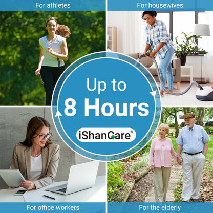 iShanCare Pflaster zur Linderung von Nackenschmerzen, 16 Stück einzeln verpackt, natürliches Kräuter-Wärmepflaster, 8 Stunden tiefe Wärmelinderung für Nacken, Rücken, Knie, Schulter